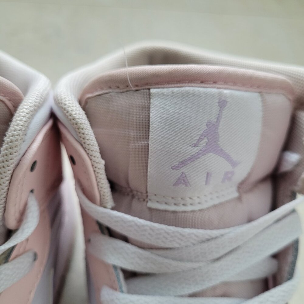 Nike Air Jordan 1 Mid GS Pink Wash Violet Frost Size 7Y/8.5W - Picture 7 of 12